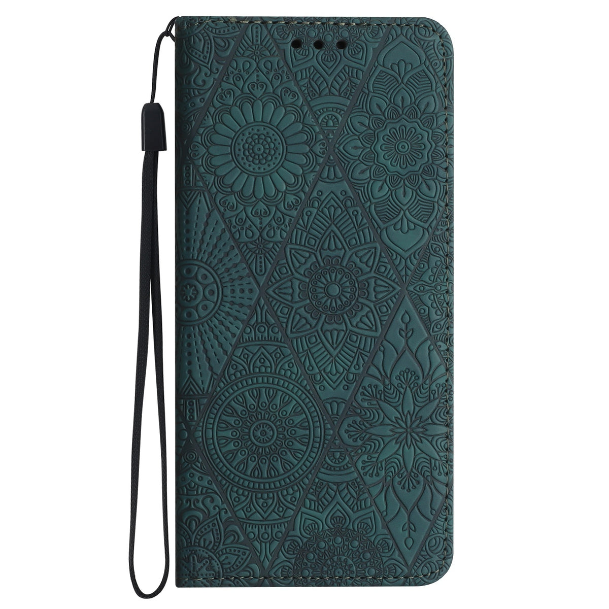 ELECTROPRIME For iPhone 15 Ethnic Embossed Adsorption Leather Phone Case(Blue)