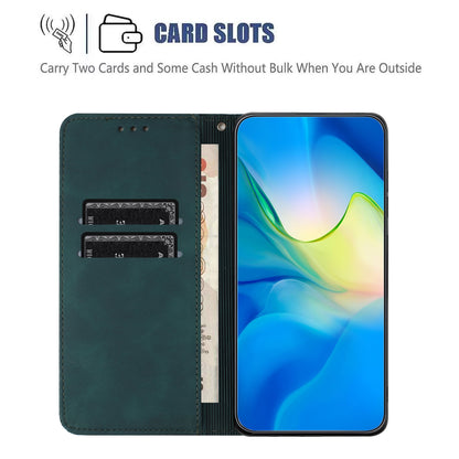 ELECTROPRIME For iPhone 15 Ethnic Embossed Adsorption Leather Phone Case(Blue)