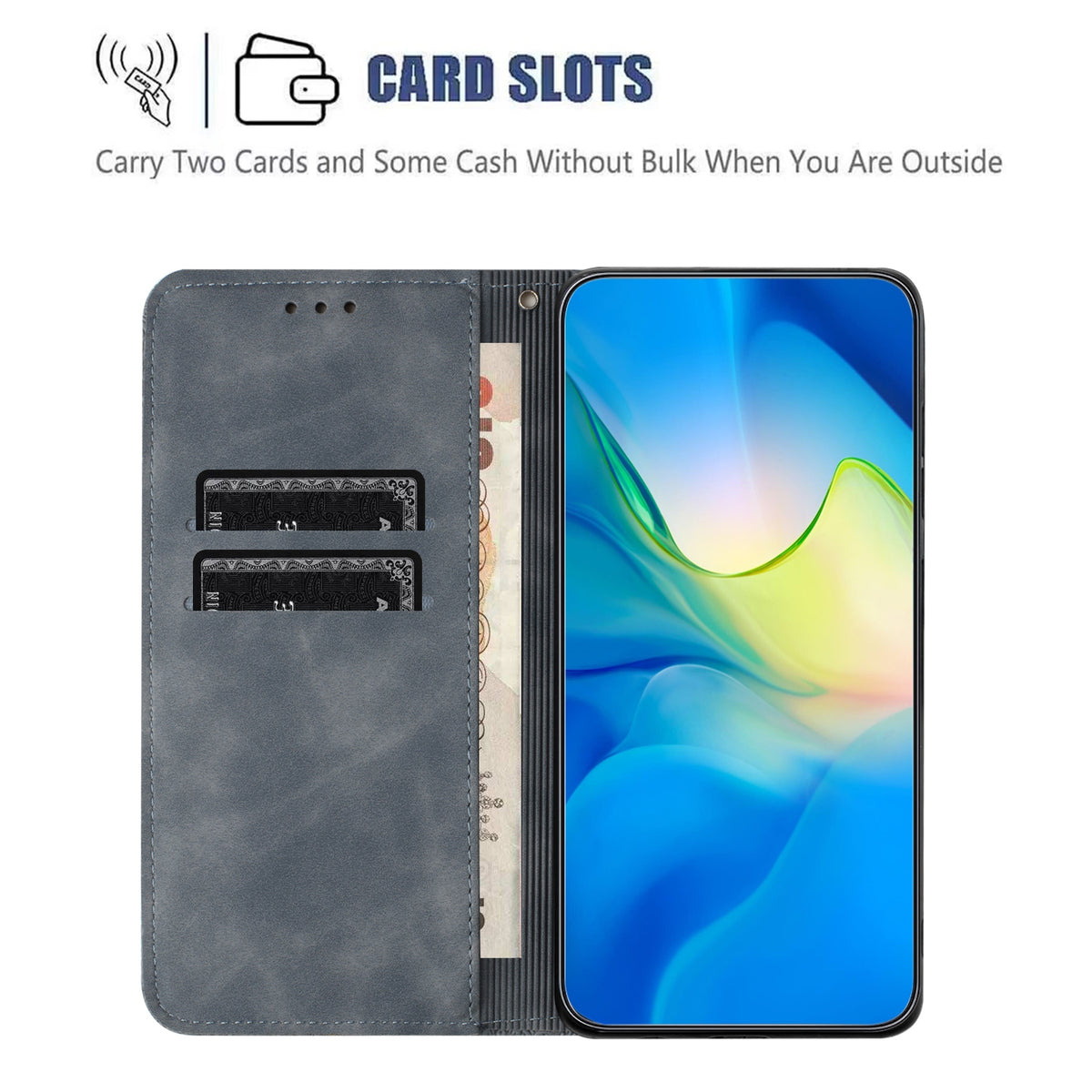ELECTROPRIME For iPhone 15 Ethnic Embossed Adsorption Leather Phone Case(Grey)