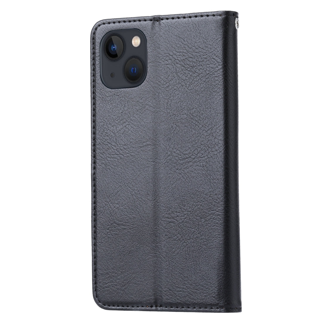 ELECTROPRIME For iPhone 15 Knead Skin Texture Flip Leather Phone Case(Black)