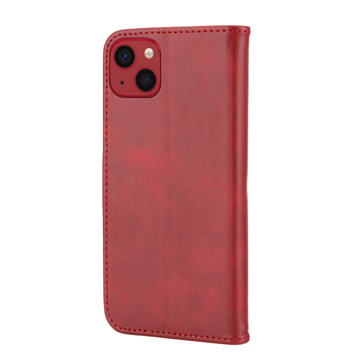 ELECTROPRIME For iPhone 15 Embossed Happy Cat Pattern Flip Leather Phone Case(Red)