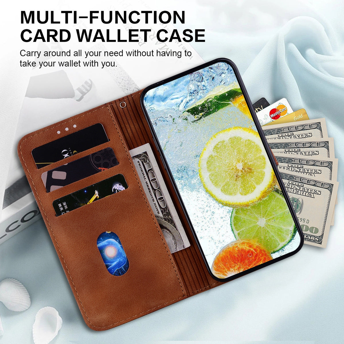 ELECTROPRIME For iPhone 15 Double 8-shaped Embossed Leather Phone Case(Brown)