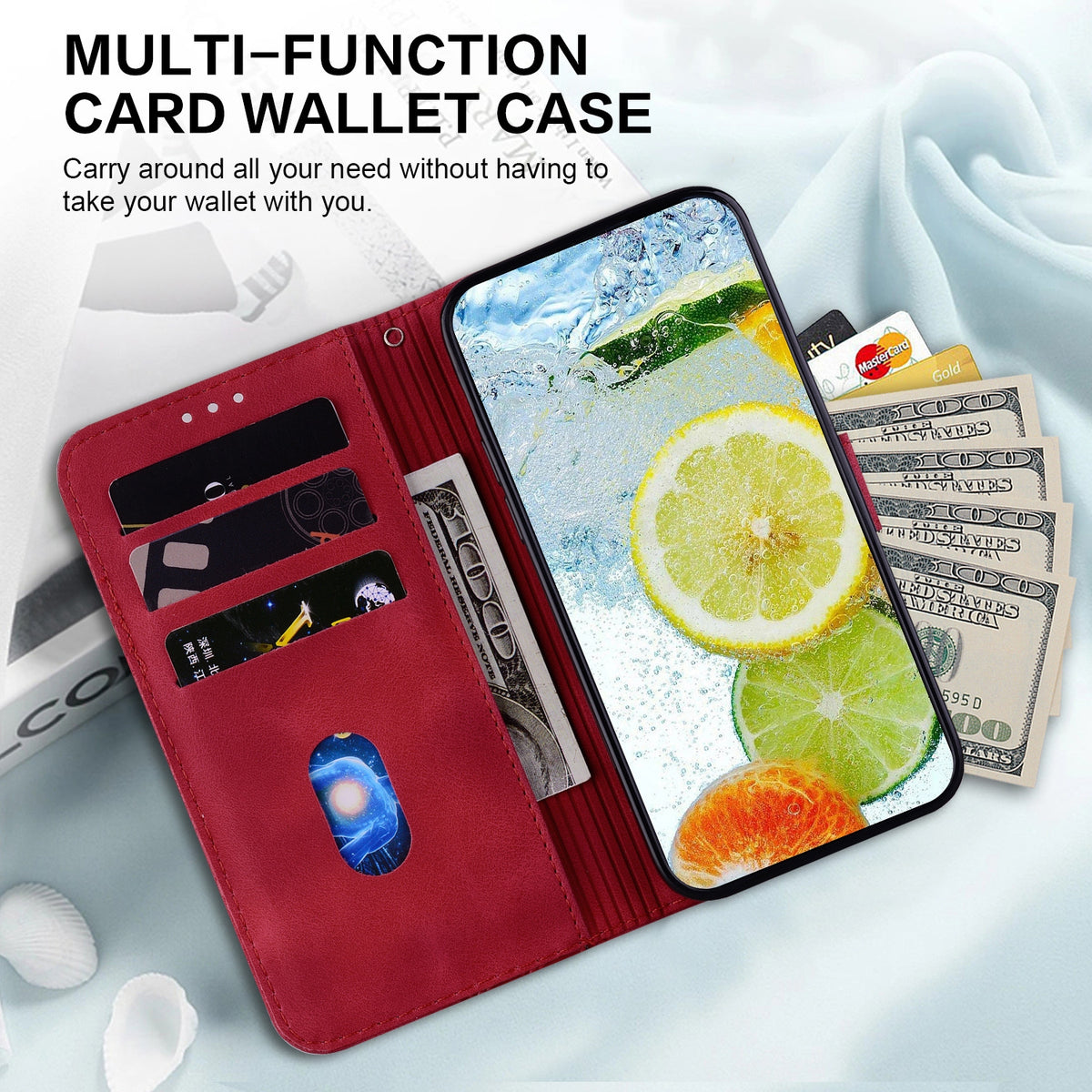 ELECTROPRIME For iPhone 15 Double 8-shaped Embossed Leather Phone Case(Red)