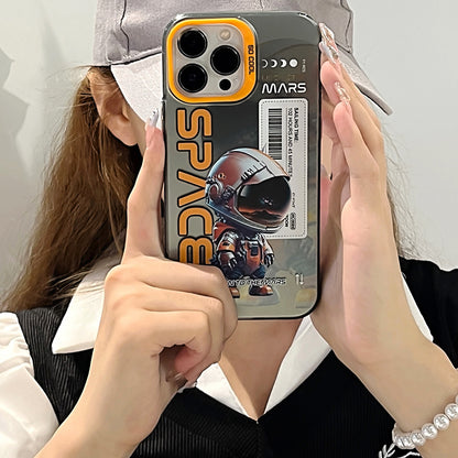 ELECTROPRIME For iPhone 15 Plus Astronaut Pattern PC Phone Case(Gray Astronaut)