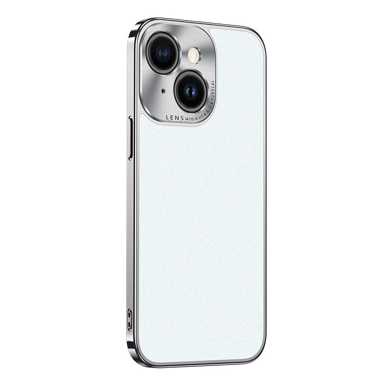 ELECTROPRIME For iPhone 15 Starshine Frosted Series Airbag Shockproof Phone Case(White)