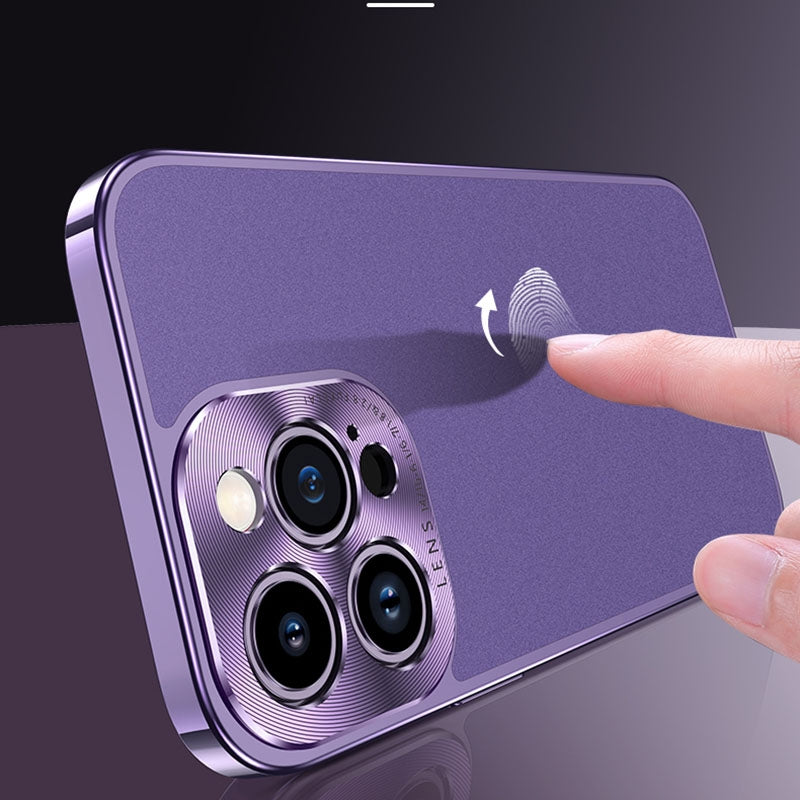 ELECTROPRIME For iPhone 15 Starshine Frosted Series Airbag Shockproof Phone Case(Purple)