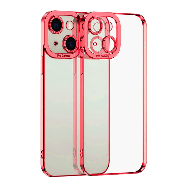 ELECTROPRIME For iPhone 15 Plus Electroplating TPU Phone Case(Red)