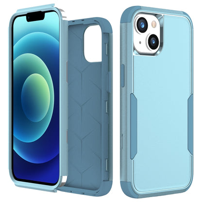 ELECTROPRIME For iPhone 15 Plus Commuter Shockproof TPU + PC Phone Case(Grey Green)