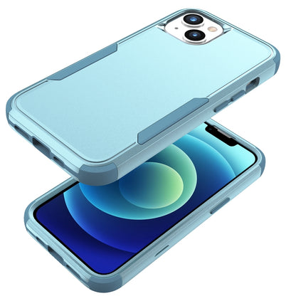 ELECTROPRIME For iPhone 15 Plus Commuter Shockproof TPU + PC Phone Case(Grey Green)
