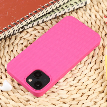 ELECTROPRIME For iPhone 15 Weave Texture Silicone Phone Case(Rose Red)