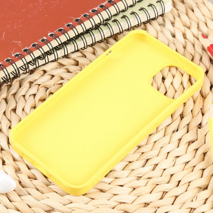 ELECTROPRIME For iPhone 15 Weave Texture Silicone Phone Case(Yellow)