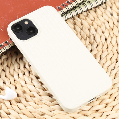 ELECTROPRIME For iPhone 15 Weave Texture Silicone Phone Case(White)