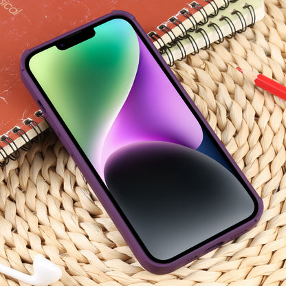 ELECTROPRIME For iPhone 15 Weave Texture Silicone Phone Case(Purple)