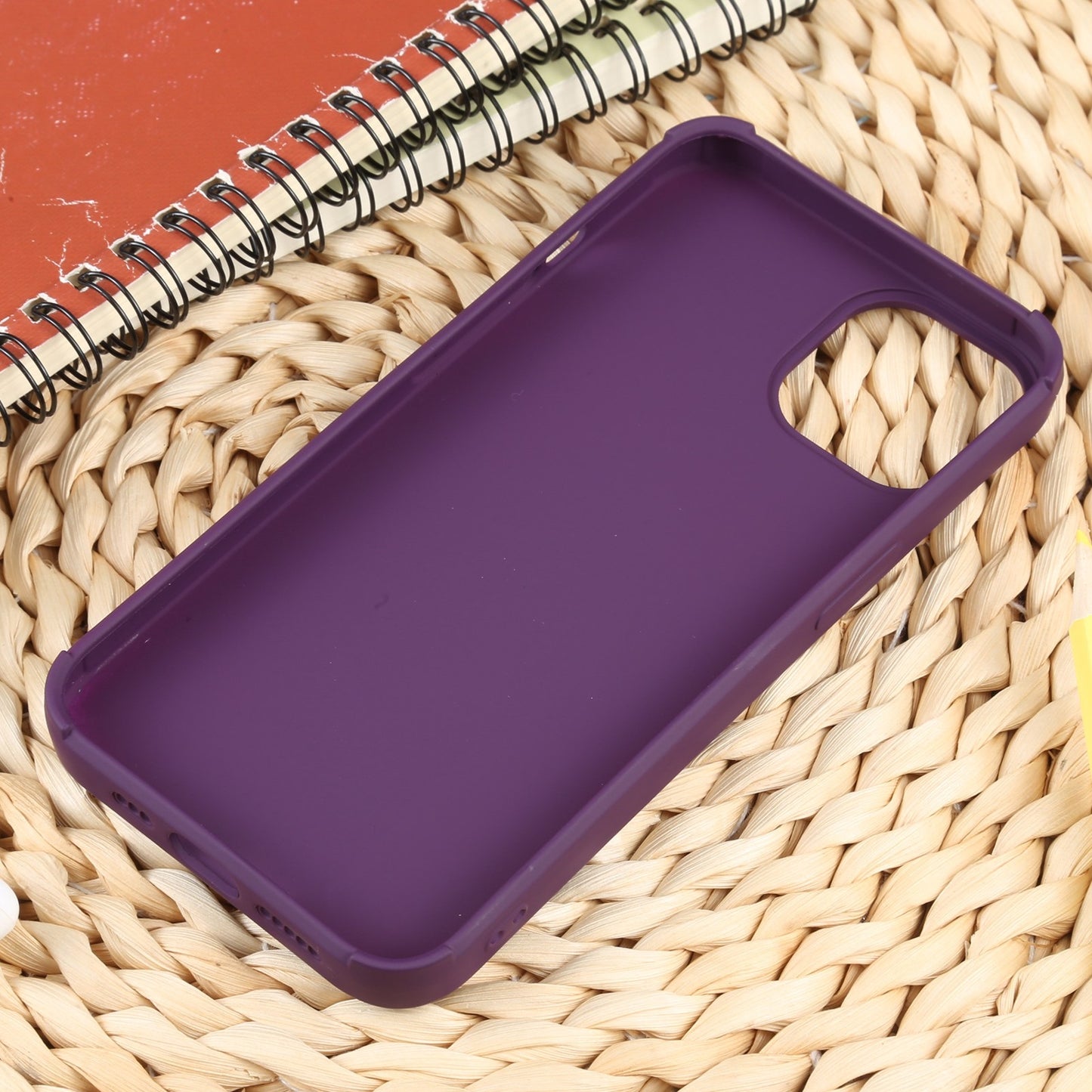 ELECTROPRIME For iPhone 15 Weave Texture Silicone Phone Case(Purple)