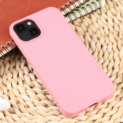ELECTROPRIME For iPhone 15 Weave Texture Silicone Phone Case(Pink)