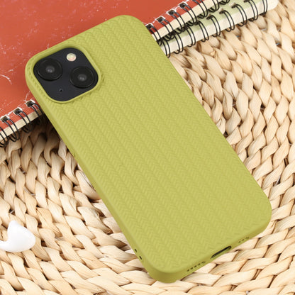 ELECTROPRIME For iPhone 15 Weave Texture Silicone Phone Case(Green)