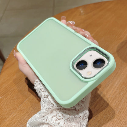 ELECTROPRIME For iPhone 15 Shield Skin Feel PC + TPU Phone Case(Matcha Green)