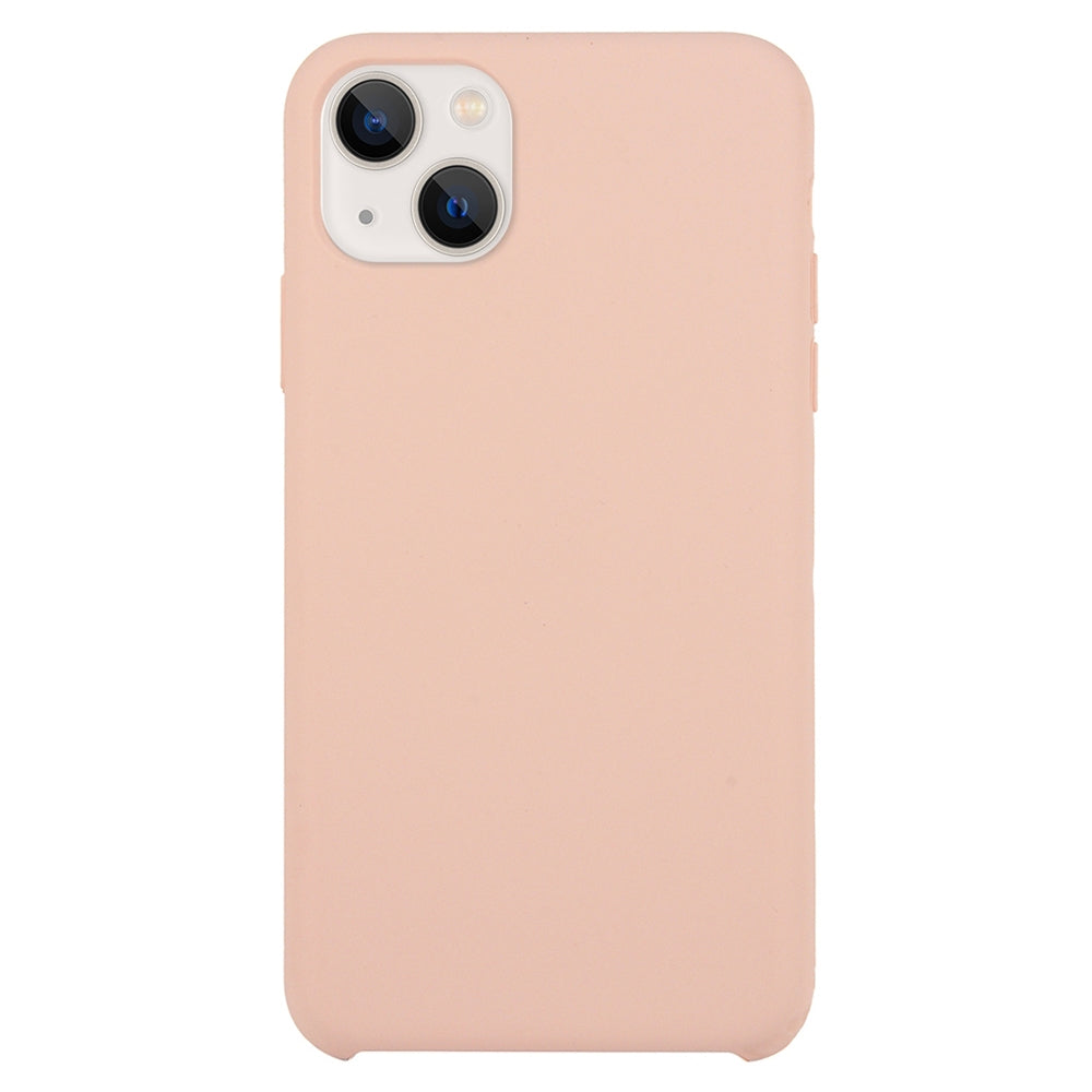 ELECTROPRIME Solid Silicone Phone Case For iPhone 15 Plus(Pink)