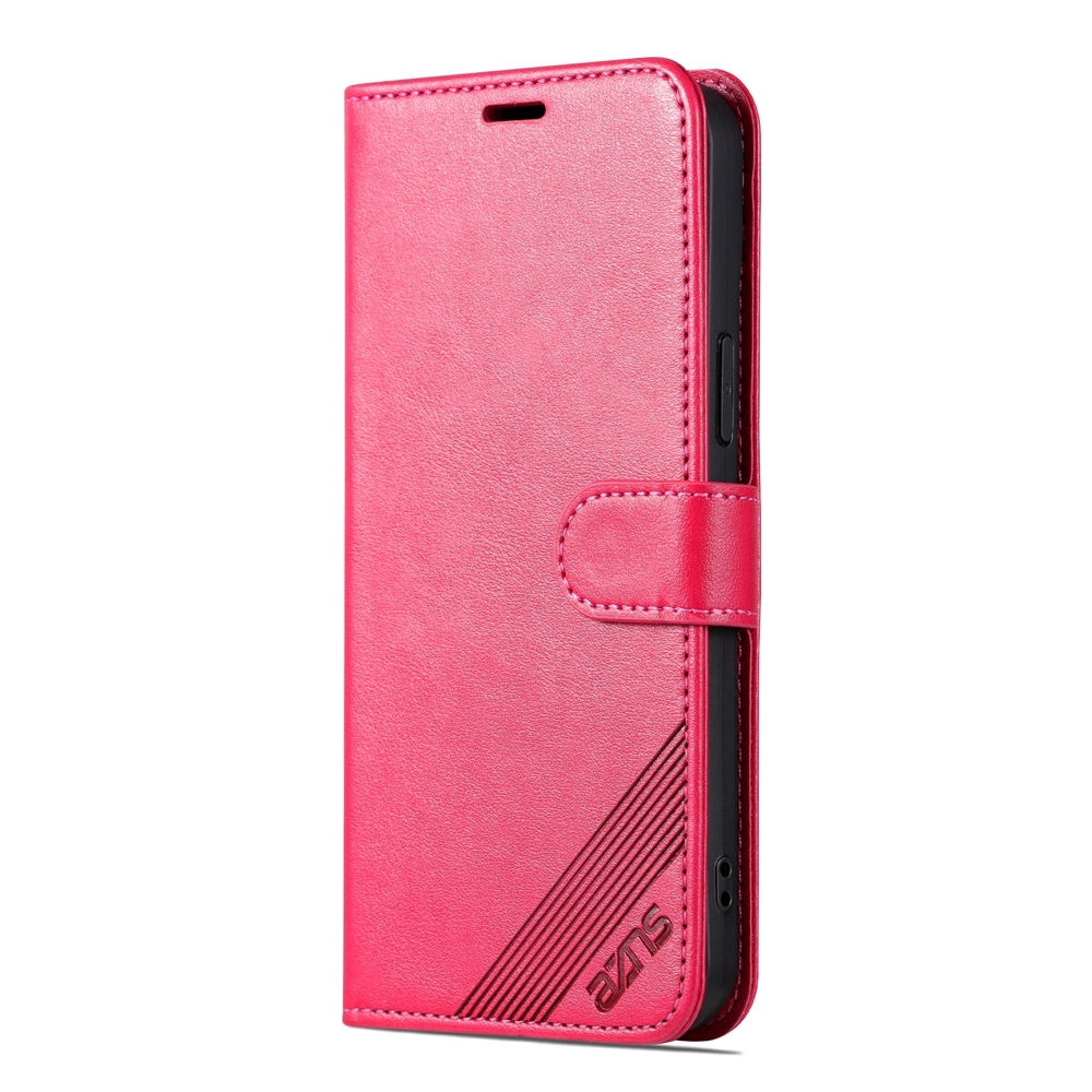 ELECTROPRIME For iPhone 15 AZNS Sheepskin Texture Flip Leather Phone Case(Red)