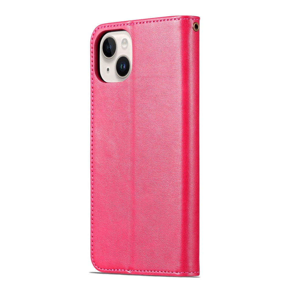 ELECTROPRIME For iPhone 15 AZNS Sheepskin Texture Flip Leather Phone Case(Red)