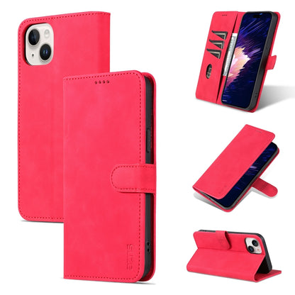 ELECTROPRIME For iPhone 15 AZNS Skin Feel Calf Texture Flip Leather Phone Case(Red)