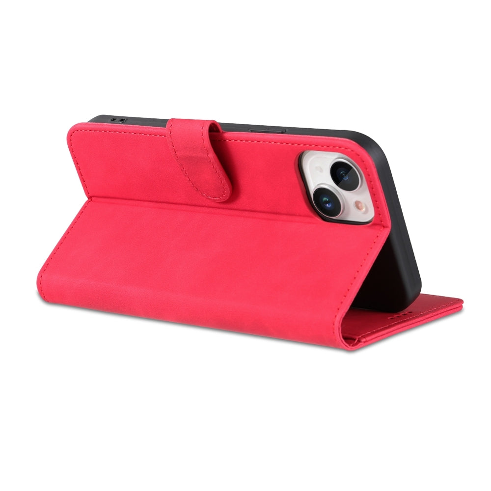 ELECTROPRIME For iPhone 15 AZNS Skin Feel Calf Texture Flip Leather Phone Case(Red)