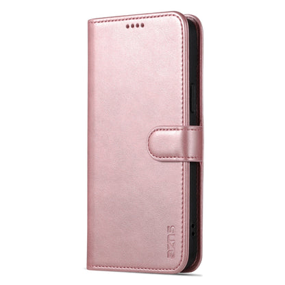 ELECTROPRIME For iPhone 15 AZNS Skin Feel Calf Texture Flip Leather Phone Case(Rose Gold)