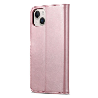 ELECTROPRIME For iPhone 15 AZNS Skin Feel Calf Texture Flip Leather Phone Case(Rose Gold)