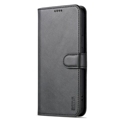 ELECTROPRIME For iPhone 15 AZNS Skin Feel Calf Texture Flip Leather Phone Case(Black)
