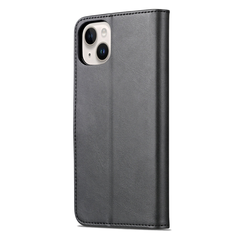 ELECTROPRIME For iPhone 15 AZNS Skin Feel Calf Texture Flip Leather Phone Case(Black)