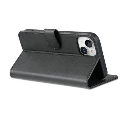 ELECTROPRIME For iPhone 15 AZNS Skin Feel Calf Texture Flip Leather Phone Case(Black)