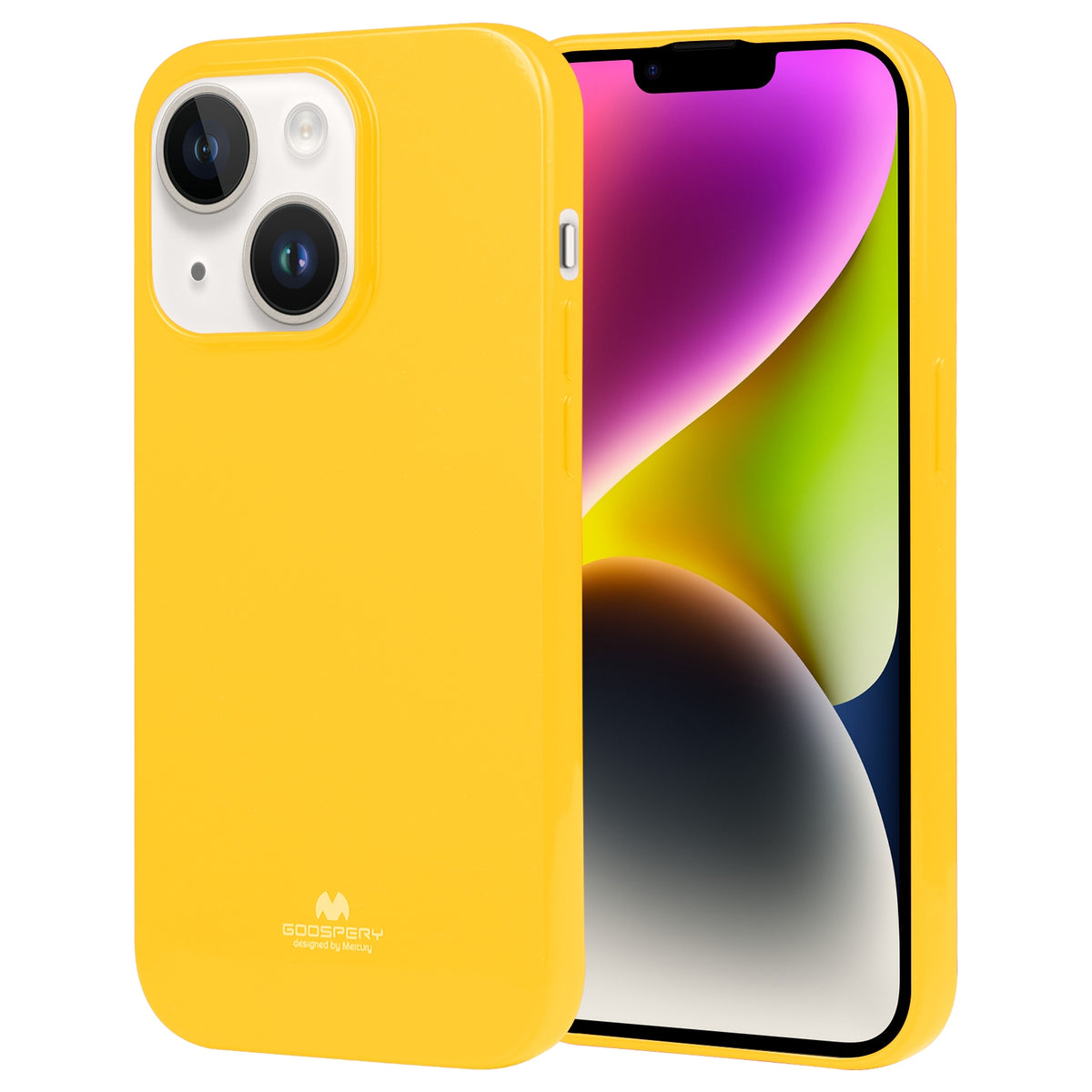 ELECTROPRIME For iPhone 15 GOOSPERY PEARL JELLY Shockproof TPU Phone Case(Yellow)