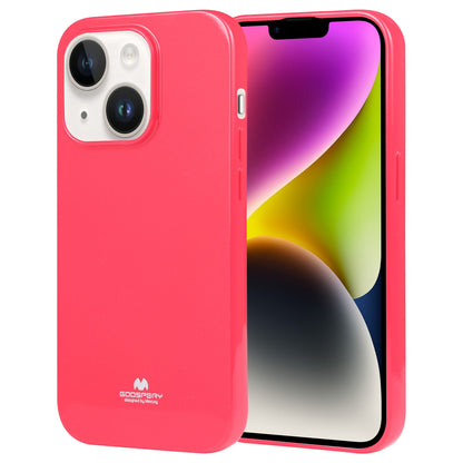 ELECTROPRIME For iPhone 15 GOOSPERY PEARL JELLY Shockproof TPU Phone Case(Rose Red)