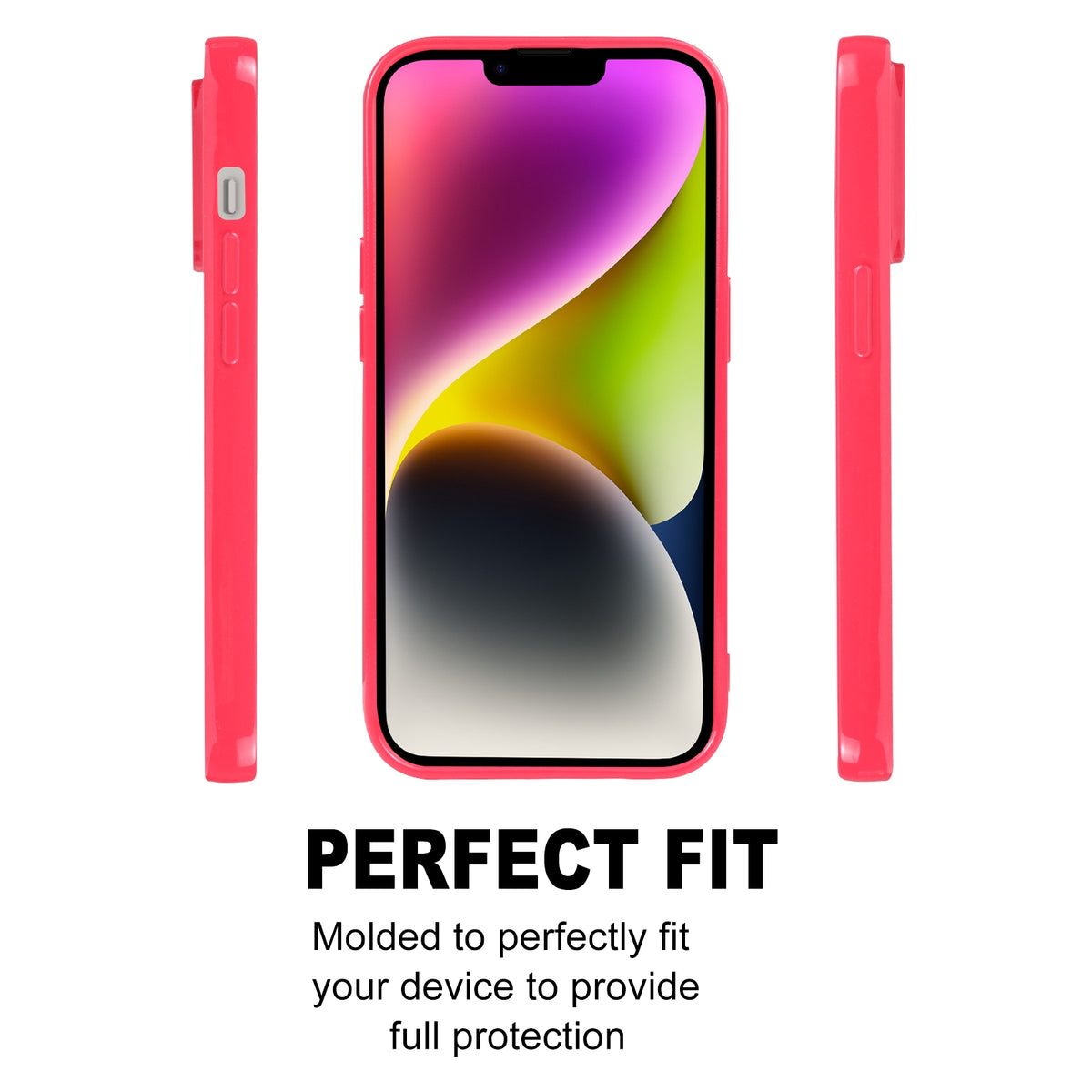 ELECTROPRIME For iPhone 15 GOOSPERY PEARL JELLY Shockproof TPU Phone Case(Rose Red)