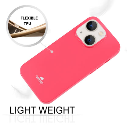 ELECTROPRIME For iPhone 15 GOOSPERY PEARL JELLY Shockproof TPU Phone Case(Rose Red)