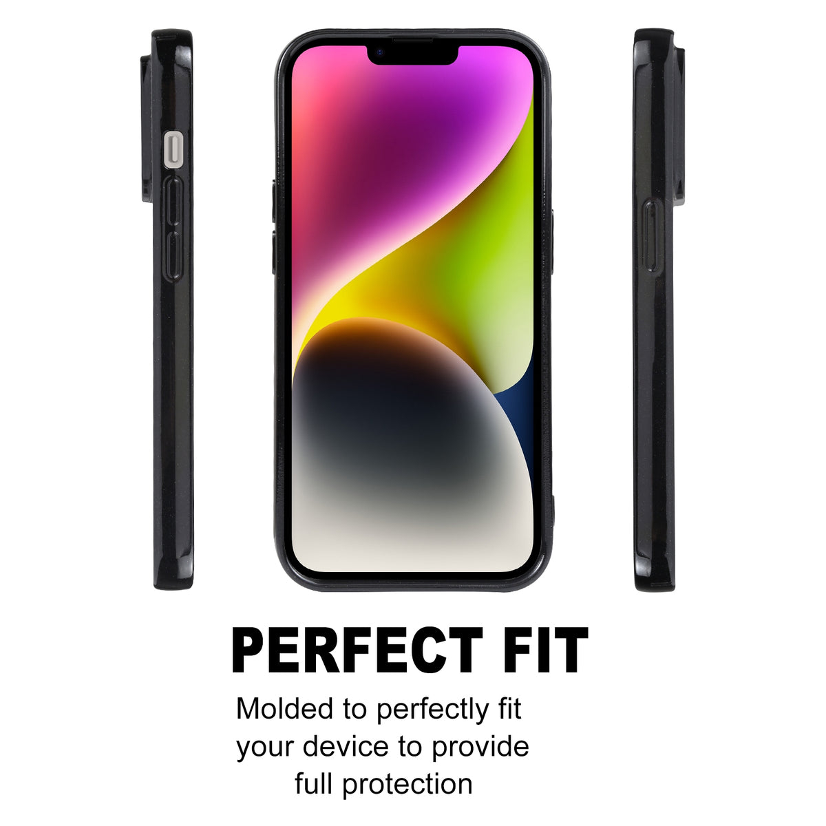 ELECTROPRIME For iPhone 15 GOOSPERY PEARL JELLY Shockproof TPU Phone Case(Black)