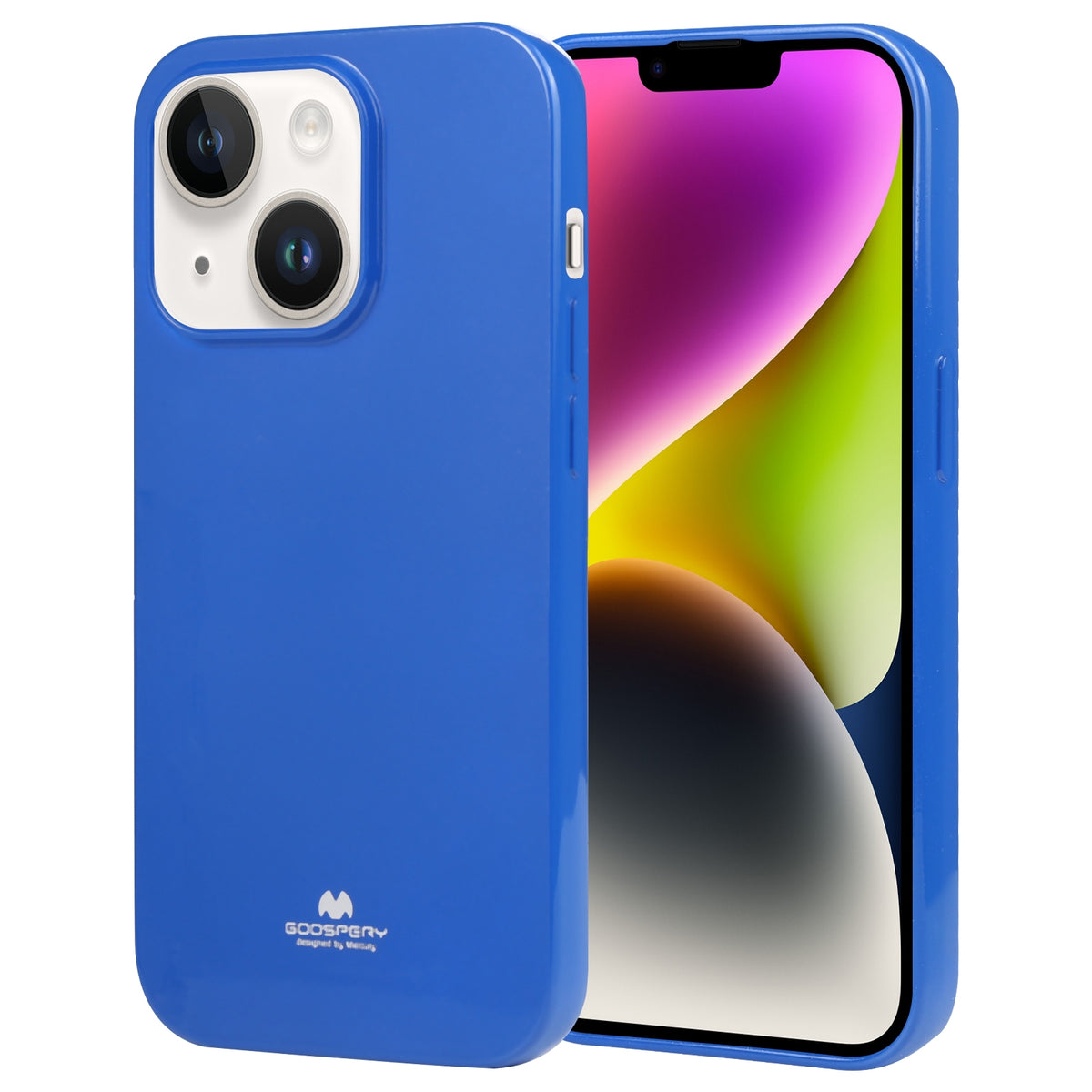 ELECTROPRIME For iPhone 15 GOOSPERY PEARL JELLY Shockproof TPU Phone Case(Royal Blue)