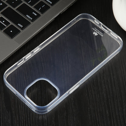 ELECTROPRIME For iPhone 15 Plus GOOSPERY CLEAR JELLY Transparent TPU Soft Phone Case