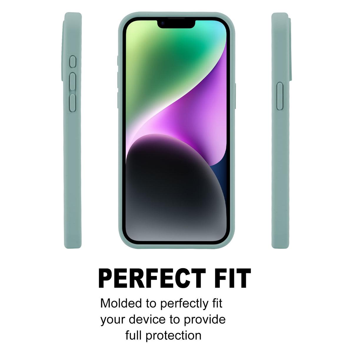 ELECTROPRIME For iPhone 15 Plus GOOSPERY SILICONE Silky Soft TPU Phone Case(Light Green)