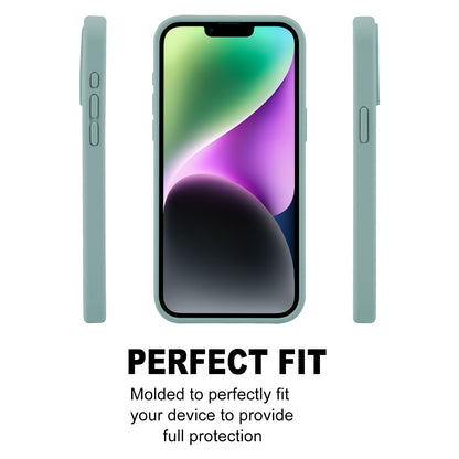 ELECTROPRIME For iPhone 15 Plus GOOSPERY SILICONE Silky Soft TPU Phone Case(Light Green)