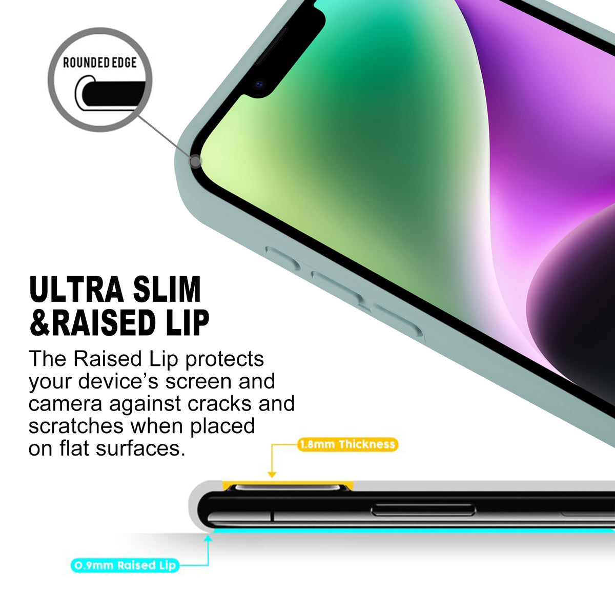 ELECTROPRIME For iPhone 15 Plus GOOSPERY SILICONE Silky Soft TPU Phone Case(Light Green)