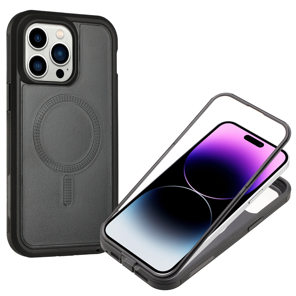 ELECTROPRIME For iPhone 15 Defender Series XT MagSafe Magnetic PC + TPU Shockproof Phone Case(Black)