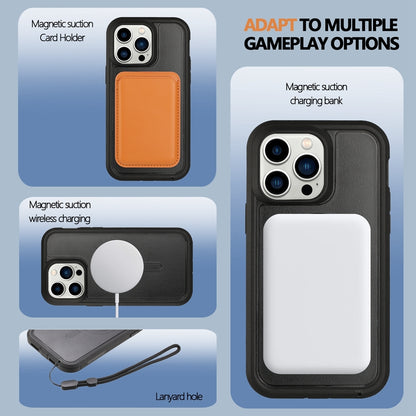 ELECTROPRIME For iPhone 15 Defender Series XT MagSafe Magnetic PC + TPU Shockproof Phone Case(Black)