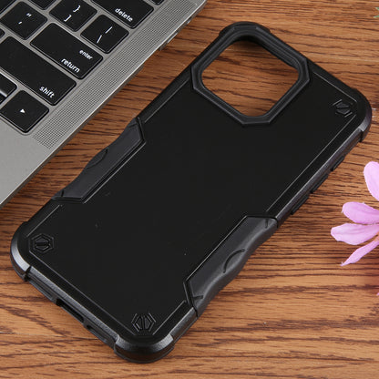 ELECTROPRIME For iPhone 15 Non-slip Shockproof Armor Phone Case(Black)