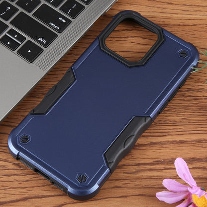 ELECTROPRIME For iPhone 15 Non-slip Shockproof Armor Phone Case(Blue)