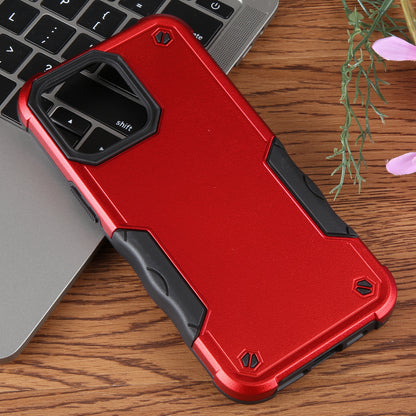 ELECTROPRIME For iPhone 15 Non-slip Shockproof Armor Phone Case(Red)