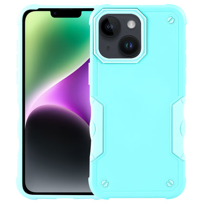 ELECTROPRIME For iPhone 15 Non-slip Shockproof Armor Phone Case(Mint Green)