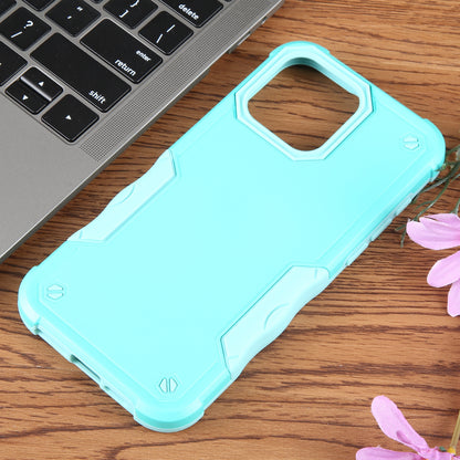ELECTROPRIME For iPhone 15 Non-slip Shockproof Armor Phone Case(Mint Green)
