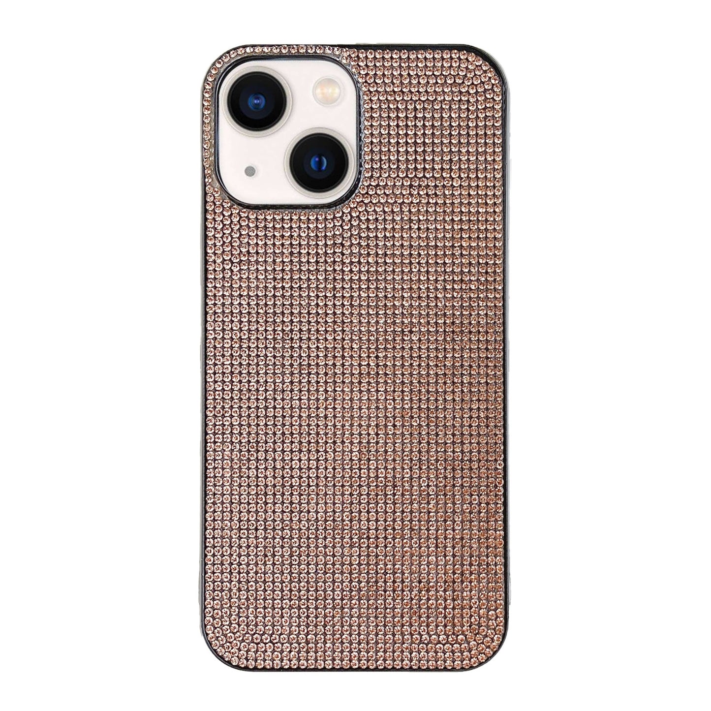 ELECTROPRIME For iPhone 15 Solid Color Diamond TPU Phone Case(Rose Gold)