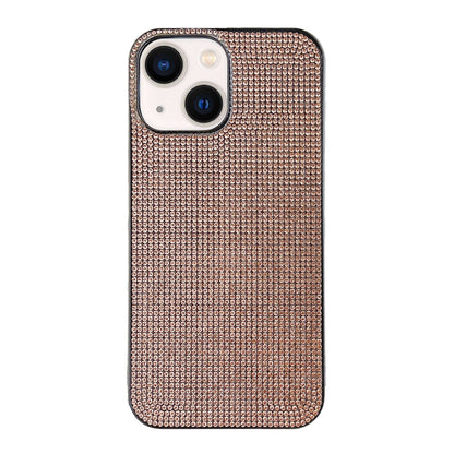 ELECTROPRIME For iPhone 15 Solid Color Diamond TPU Phone Case(Rose Gold)